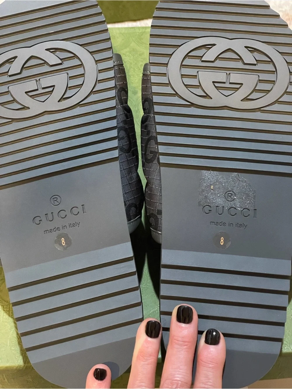 Gucci Off the Grid  Slides  M/8 -W/10 New full set